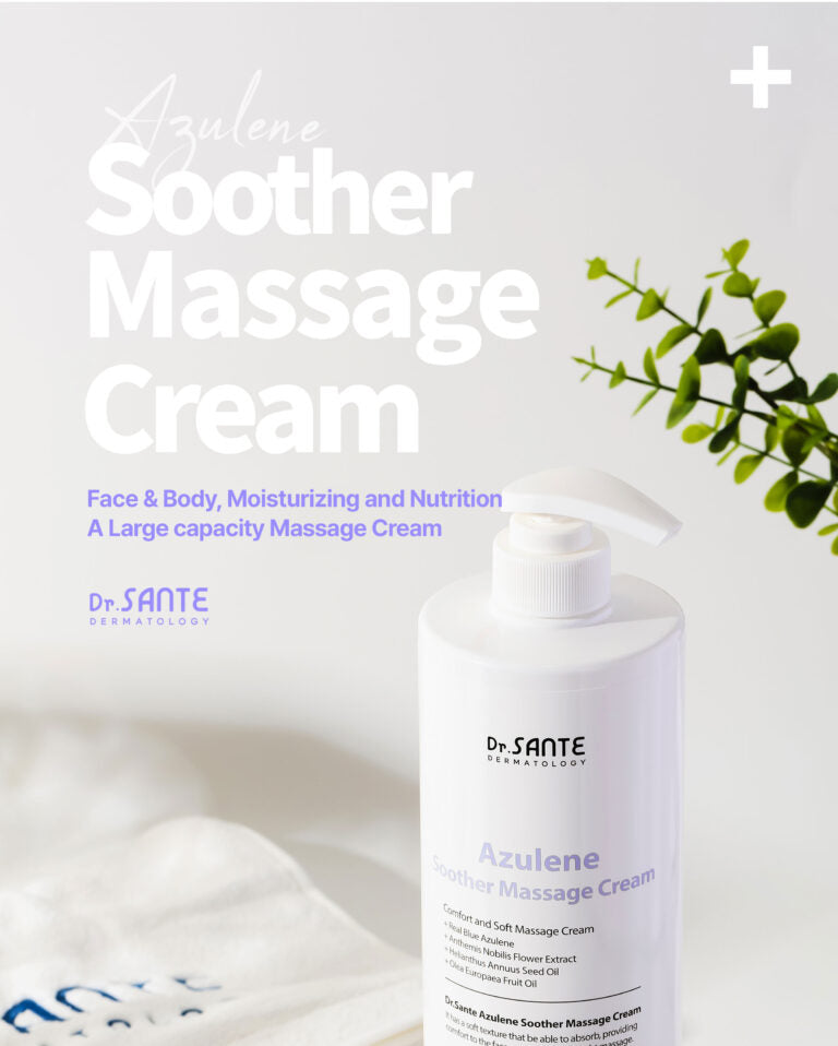 Dr. Sante Azulene Soothing Massage Cream – 1000 ml | Face, Décolleté, Body & Legs