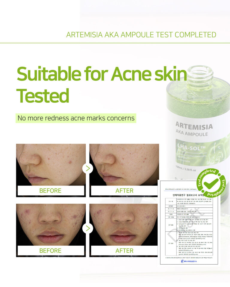 Dr. Sante Artemisia AKA Ampoule – Korean Intensive Soothing & Pore-Refining Serum with 67% Artemisia Extract, LHA-SOL™, Niacinamide & Hyaluronic Acid