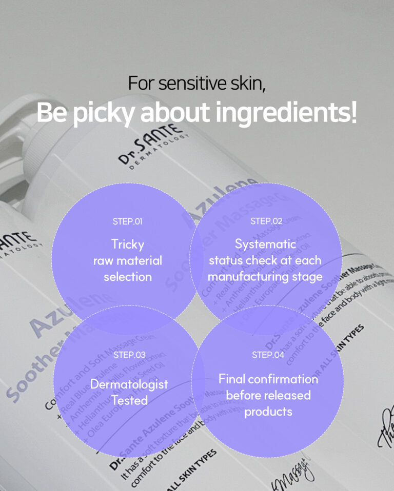 Dr. Sante Azulene Soothing Massage Cream – 1000 ml | Face, Décolleté, Body & Legs