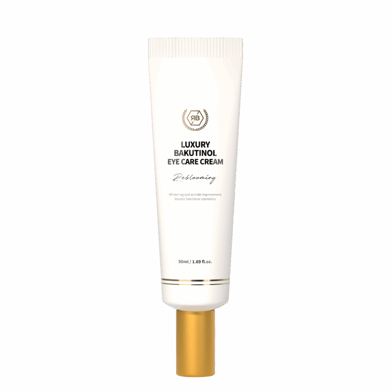 Rebloom Luxury Bakutinol Eye Cream – Anti-Aging & Brightening Eye Treatment with Bakuchiol, Retinol, Collagen & Centella Asiatica – Reduces Fine Lines, Dark Circles & Puffiness, Hydrating & Firming, 50ml