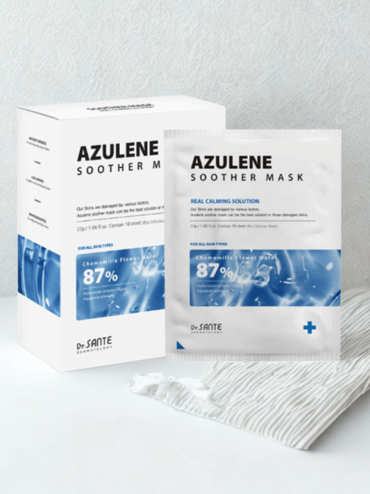 Mascarilla Calmante Dr. Sante Azulene (Caja de 10 Unidades)