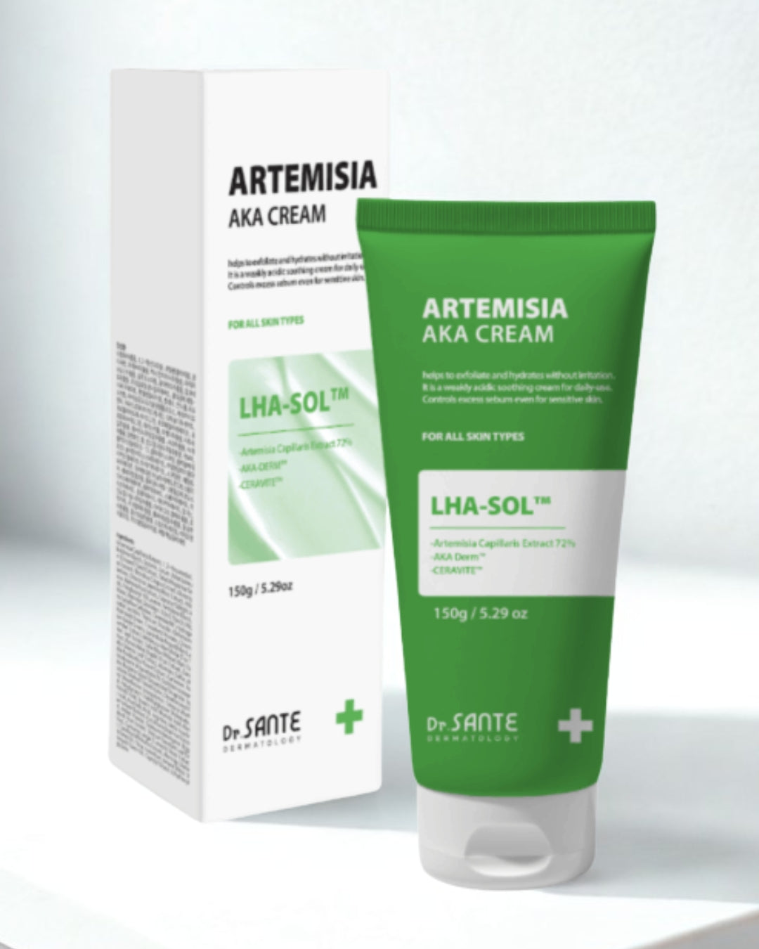 Dr. Sante Artemisia AKA Cream – Soothing & Repairing Korean Moisturizer with Artemisia Extract, Centella Asiatica, Niacinamide & Ceramides