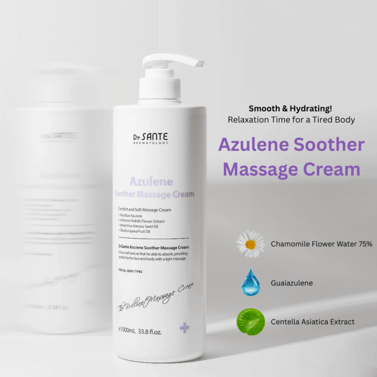 Dr. Sante Azulene Soothing Massage Cream – 1000 ml | Face, Décolleté, Body & Legs