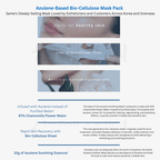 Dr. Sante Azulene Calming Biocellulose Mask – Ultra-Soothing, Deep Hydration Mask for Sensitive, Red & Overheated Skin (Box of 10)