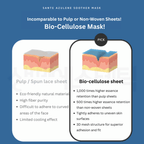 Dr. Sante Azulene Calming Biocellulose Mask – Ultra-Soothing, Deep Hydration Mask for Sensitive, Red & Overheated Skin (Box of 10)