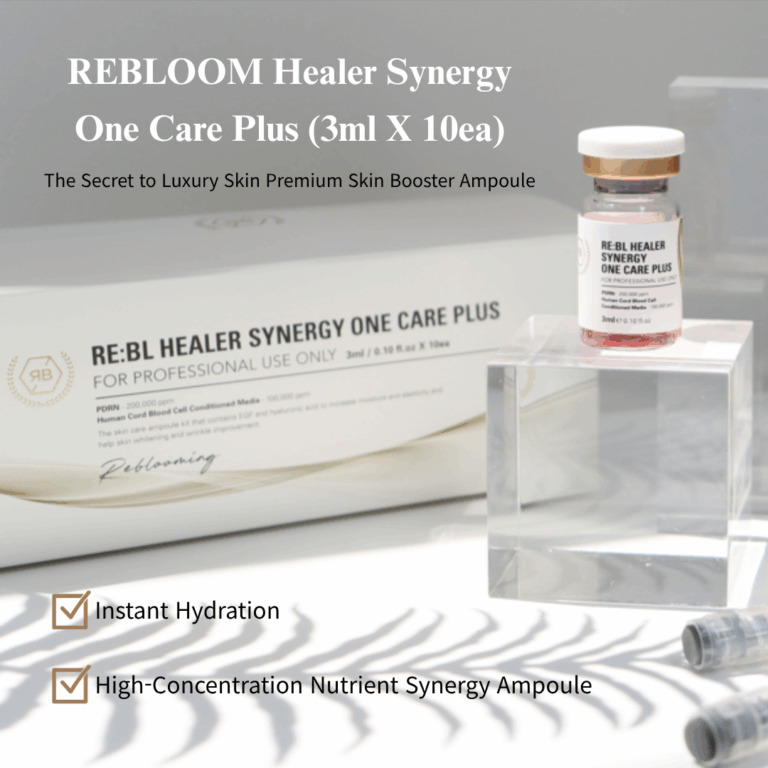 Rebloom Healer Synergy One Care Plus – PDRN & Umbilical Stem Cell Extract (3 ml x 10 ampoules)