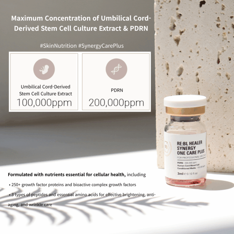 Rebloom Healer Synergy One Care Plus – PDRN & Umbilical Stem Cell Extract (3 ml x 10 ampoules)