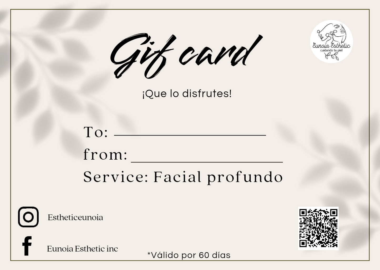 Gif Card Facial Profundo